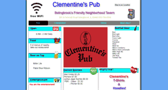 Desktop Screenshot of clementinespub.com